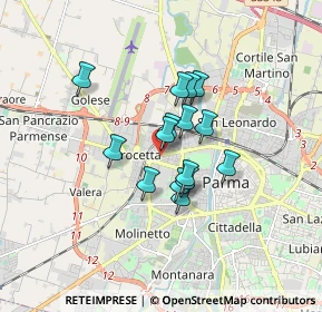 Mappa Via Rolando dei Capelluti, 43126 Parma PR, Italia (1.16)