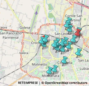Mappa Via Rolando dei Capelluti, 43126 Parma PR, Italia (1.914)