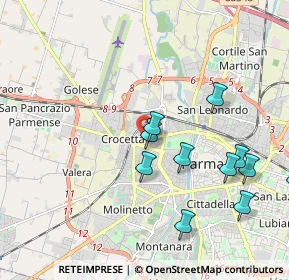 Mappa Via Rolando dei Capelluti, 43126 Parma PR, Italia (2.31583)