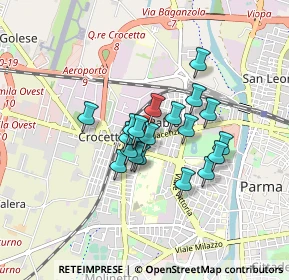 Mappa Via Rolando dei Capelluti, 43126 Parma PR, Italia (0.588)