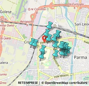 Mappa Via Rolando dei Capelluti, 43126 Parma PR, Italia (0.6805)