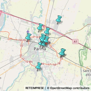 Mappa Via Renato Brozzi, 43122 Parma PR, Italia (2.43917)