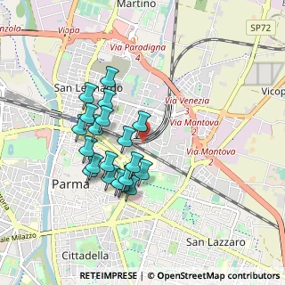 Mappa Via Renato Brozzi, 43122 Parma PR, Italia (0.809)
