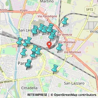 Mappa Via Renato Brozzi, 43122 Parma PR, Italia (0.8955)
