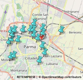 Mappa Via Doberdo', 43122 Parma PR, Italia (1.96)