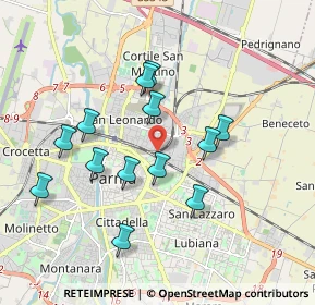 Mappa Via Doberdo', 43122 Parma PR, Italia (1.73615)