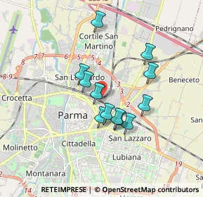 Mappa Via Doberdo', 43122 Parma PR, Italia (1.41083)