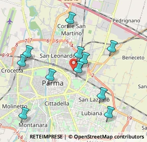 Mappa Via Doberdo', 43122 Parma PR, Italia (2.01545)