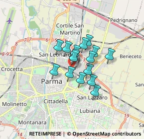 Mappa Via Doberdo', 43122 Parma PR, Italia (1.0375)