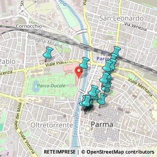Mappa Strada delle Fonderie, 43125 Parma PR, Italia (0.421)
