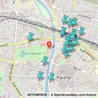 Mappa Strada delle Fonderie, 43125 Parma PR, Italia (0.5215)