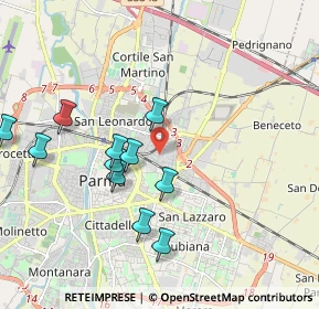 Mappa Via Pellegrino Strobel, 43122 Parma PR, Italia (1.93909)