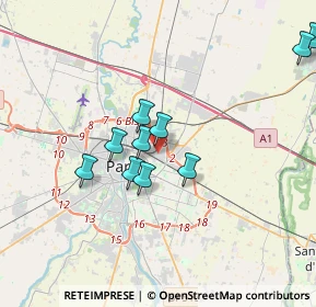 Mappa Via Pellegrino Strobel, 43122 Parma PR, Italia (3.85545)