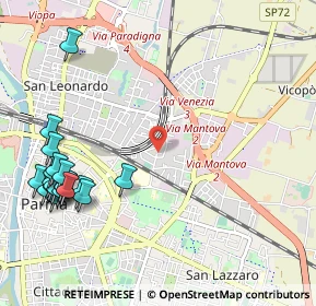 Mappa Via Pellegrino Strobel, 43122 Parma PR, Italia (1.3995)