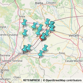 Mappa Corso G. Marconi, 13046 Livorno Ferraris VC, Italia (11.02833)