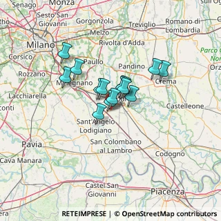 Mappa Via Monte Bianco, 26854 Cornegliano Laudense LO, Italia (8.80714)