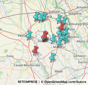 Mappa Via Mortara Vercel, 27038 Robbio PV, Italia (11.46053)