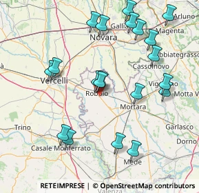 Mappa Via Mortara Vercel, 27038 Robbio PV, Italia (17.1365)