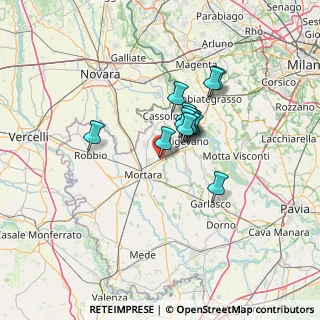 Mappa Unnamed Road, 27020 Parona PV, Italia (9.08143)