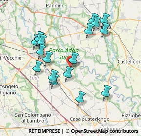 Mappa Via Barbarossa, 26824 Cavenago d'Adda LO, Italia (7.64833)