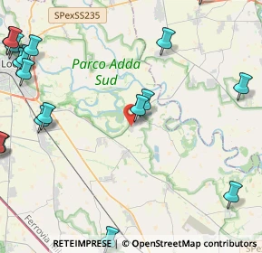 Mappa Via Barbarossa, 26824 Cavenago d'Adda LO, Italia (6.6935)