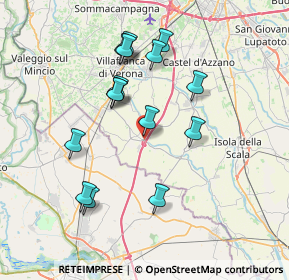 Mappa Via S. Leonardo, 37060 Pradelle VR, Italia (7.01533)