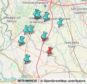 Mappa Via San Leonardo, 37060 Nogarole Rocca VR, Italia (7.44571)