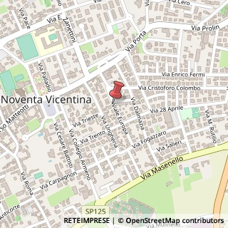 Mappa Via europa 3, 36025 Noventa Vicentina, Vicenza (Veneto)