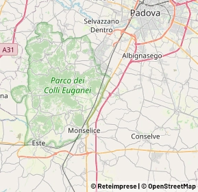 Mappa 35041 Battaglia Terme PD, Italia (9.3355)