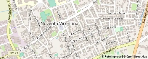 Mappa Noventa Vicentina