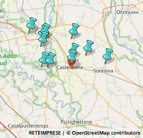Mappa Via Pandriano, 26012 Castelleone CR, Italia (6.50545)