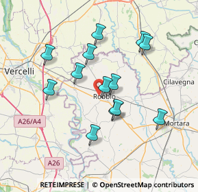 Mappa Via Palestro, 27038 Robbio PV, Italia (6.43923)