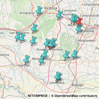 Mappa Via Vittime delle Foibe, 36025 Noventa Vicentina VI, Italia (16.8275)