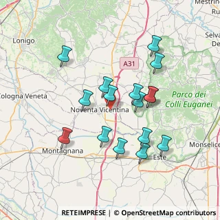 Mappa Via Crearo, 36025 Noventa Vicentina VI, Italia (6.75125)