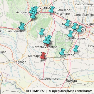 Mappa Via Crearo, 36025 Noventa Vicentina VI, Italia (15.7525)