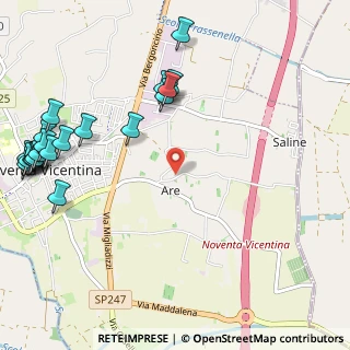 Mappa Via Crearo, 36025 Noventa Vicentina VI, Italia (1.4605)