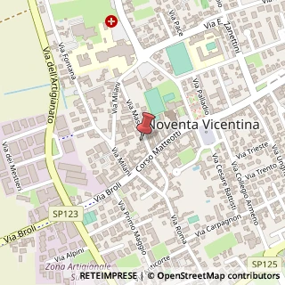 Mappa Via Umberto Masotto, 9, 36025 Noventa Vicentina, Vicenza (Veneto)