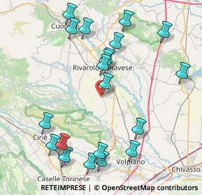 Mappa Strada della Bedina, 10086 Rivarolo Canavese TO, Italia (9.288)