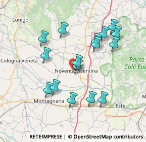 Mappa Via della Cooperazione, 36025 Noventa Vicentina VI, Italia (7.2825)