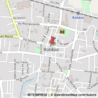 Mappa Via Cav. V. Veneto, 9, 27038 Robbio, Pavia (Lombardia)