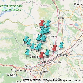 Mappa Via Busano, 10070 Front TO, Italia (10.204)