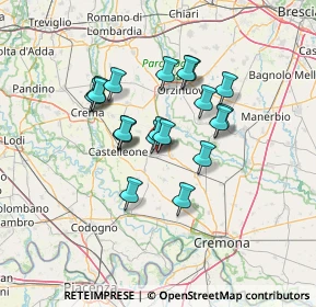 Mappa Via Arcaini, 26015 Soresina CR, Italia (10.421)