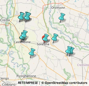 Mappa Via Arcaini, 26015 Soresina CR, Italia (8.21643)