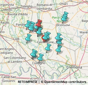 Mappa Via del Lavoro, 26012 Castelleone CR, Italia (10.9145)