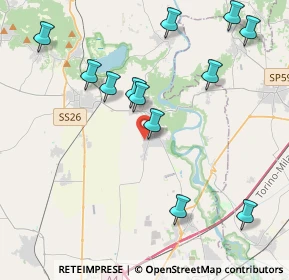 Mappa Via Moronera, 10035 Mazzè TO, Italia (4.53917)