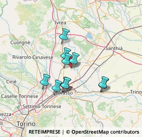 Mappa Via Moronera, 10035 Mazzè TO, Italia (10.55364)