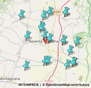 Mappa Via Collegio Armeno, 36025 Noventa Vicentina VI, Italia (4.0665)