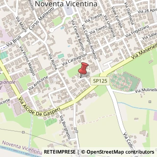 Mappa Via T. Vecellio, 28, 36025 Noventa Vicentina, Vicenza (Veneto)