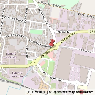 Mappa Via Piave, 6, 26015 Soresina, Cremona (Lombardia)