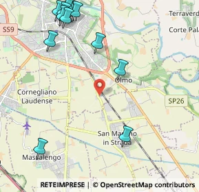 Mappa SP107, 26900 Lodi LO, Italia (2.79083)